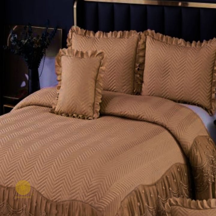 Premium laced bedding set by The Gharnish featuring elegant lace details and soft, comfortable fabric for a stylish bedroom look
