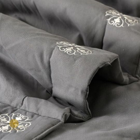 Royale 6 Pcs Comforter Set With Embrodiery - The Gharnish - A Unit of Satkala Creations