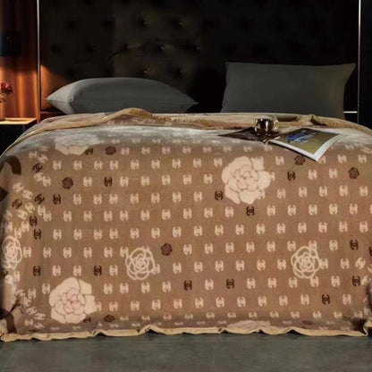 Emporio Luxury Winter solid color blanket by The Gharnish, cozy and soft blanket perfect for winter warmth and comfort.