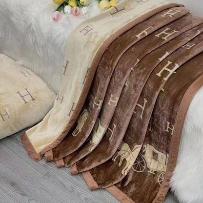 Emporio Luxury Winter Solid Color Blanket by The Gharnish, soft and cozy blanket perfect for cold weather.