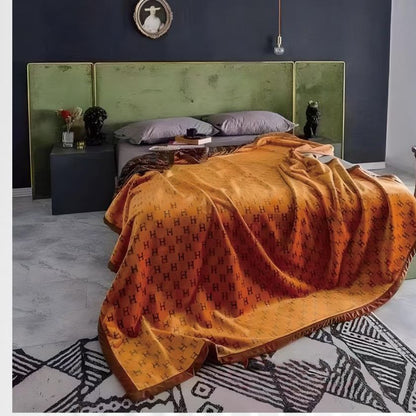Emporio Luxury Winter Solid Color Blanket by The Gharnish, cozy and soft blanket perfect for winter warmth and comfort.