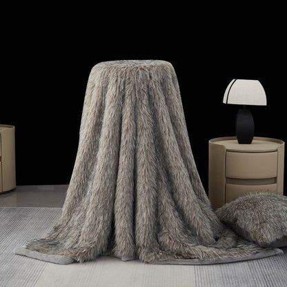 Premium Korean Mink Cashmere Double Ply Blanket from The Gharnish, showcasing soft, luxurious fabric and cozy double-layer design.