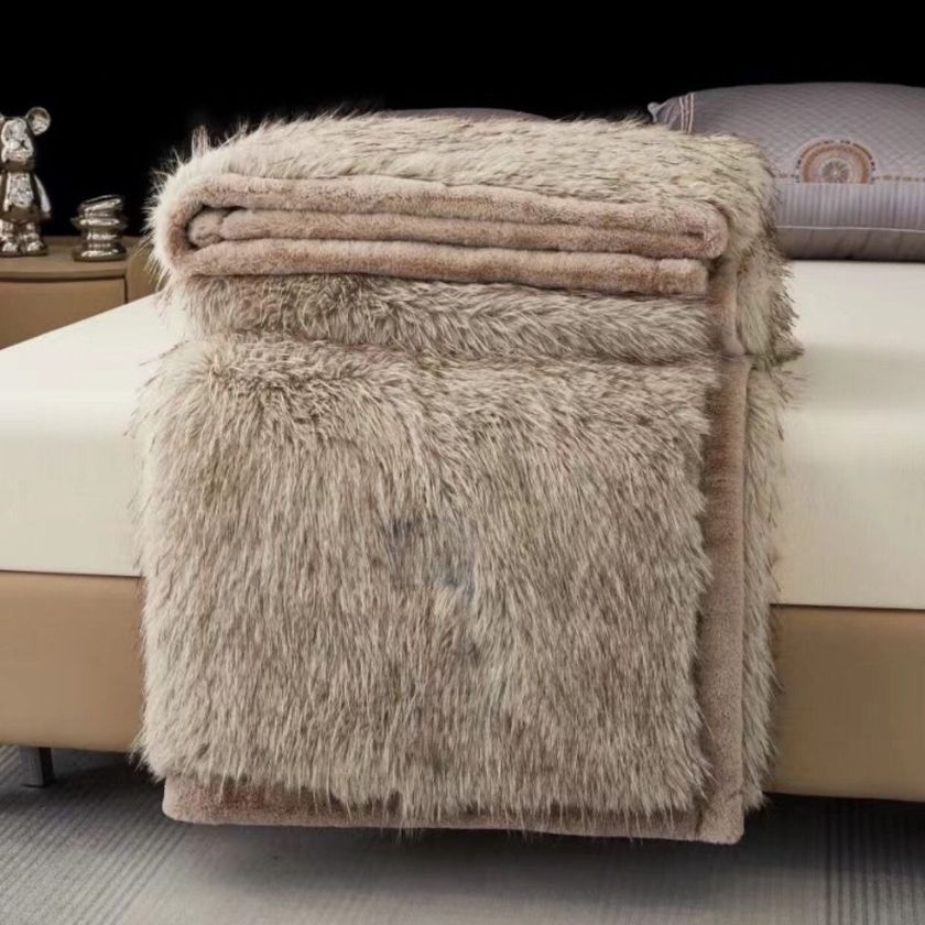 Premium Korean mink cashmere double ply blanket by The Gharnish, showcasing soft, luxurious fabric and high-quality craftsmanship.