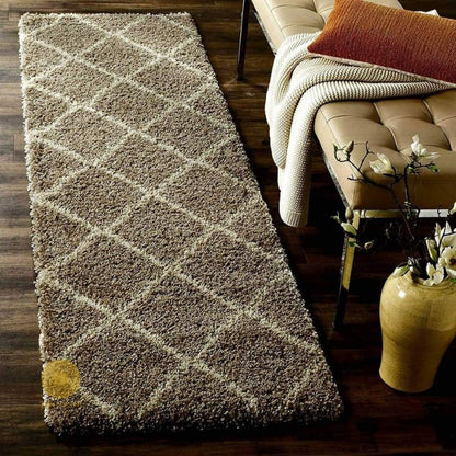 Black Mejestic Soft Bedside Runner carpet by The Gharnish, featuring plush, comfortable fabric and elegant design for bedroom decor.