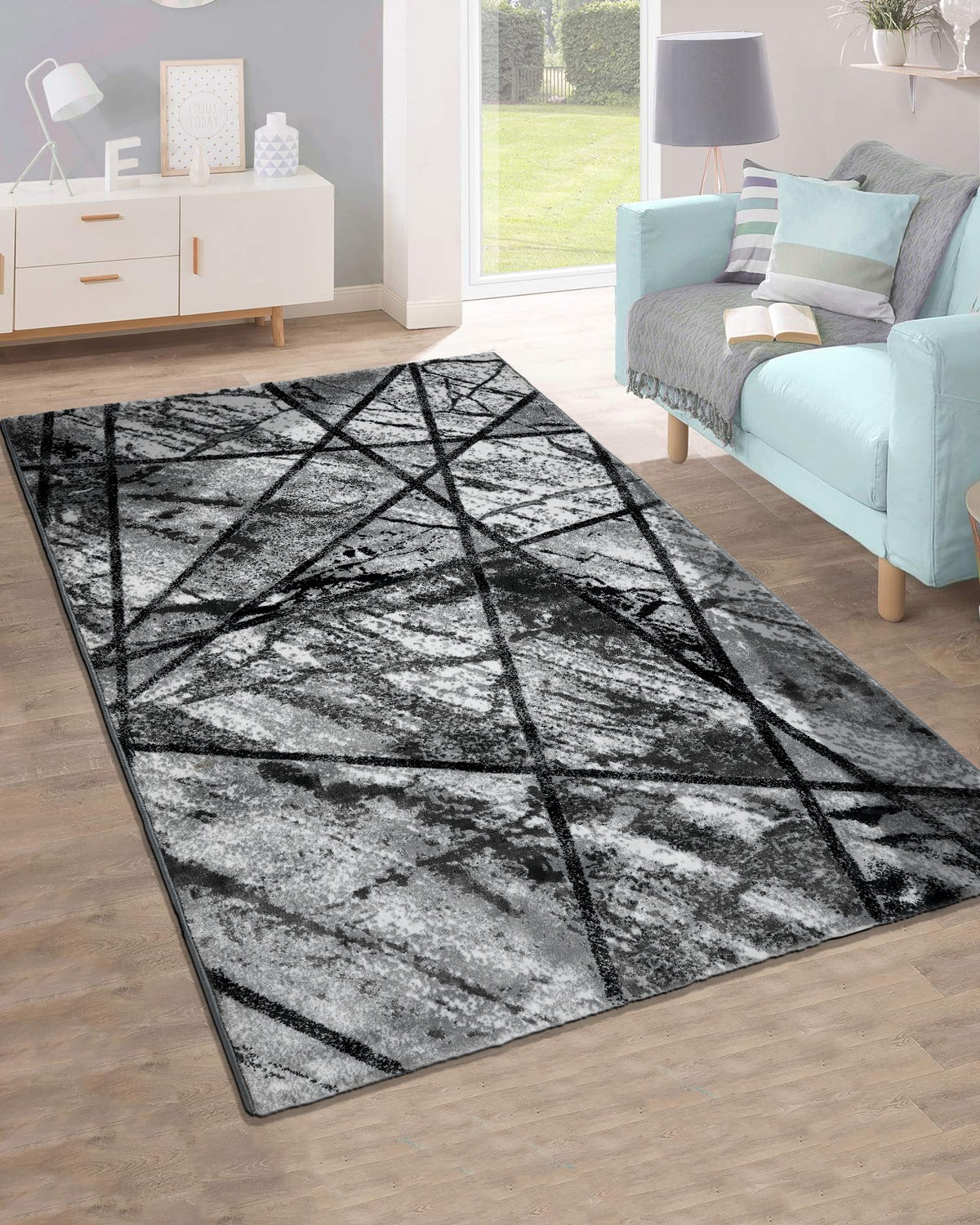 Modern Turkish carpet by The Gharnish featuring intricate traditional and contemporary design patterns, vibrant colors, and detailed craftsmanship.