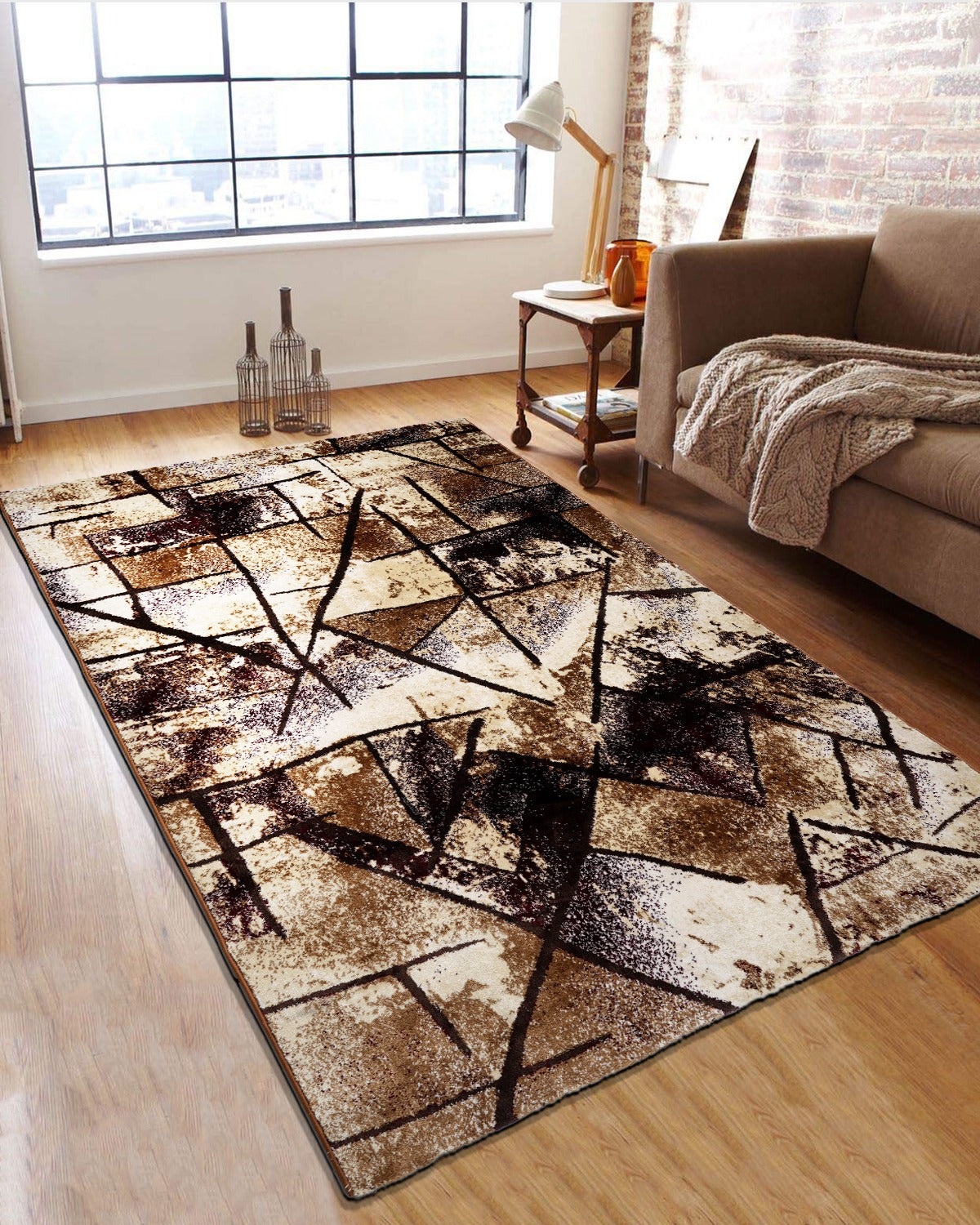 Modern Turkish carpet by The Gharnish featuring intricate traditional and contemporary design, vibrant colors, and detailed pattern.