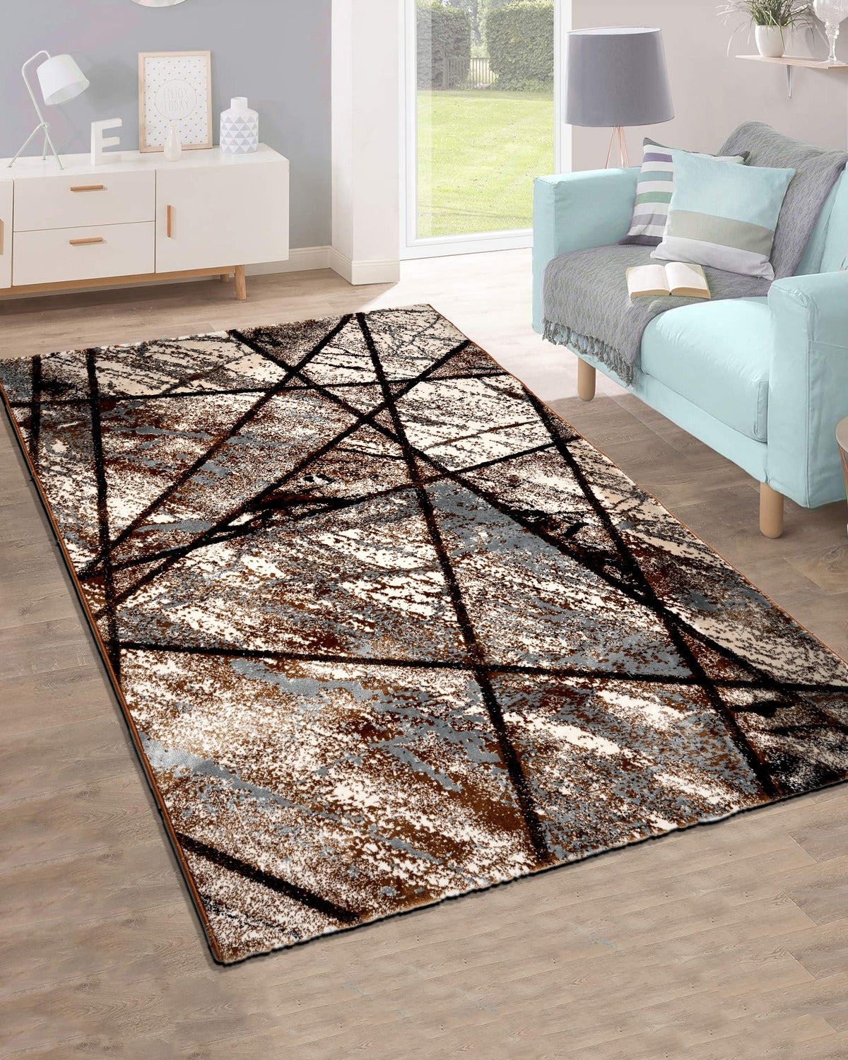 Modern Turkish carpet by The Gharnish featuring intricate patterns and vibrant colors, showcasing traditional design with contemporary style.