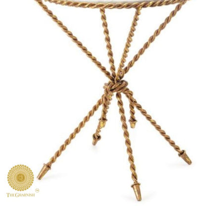 Tazio Marble Side Table - The Gharnish - A Unit of Satkala Creations