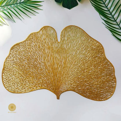 Leaf Design Dinning Table Mat - Set of 6 - The Gharnish - A Unit of Satkala Creations