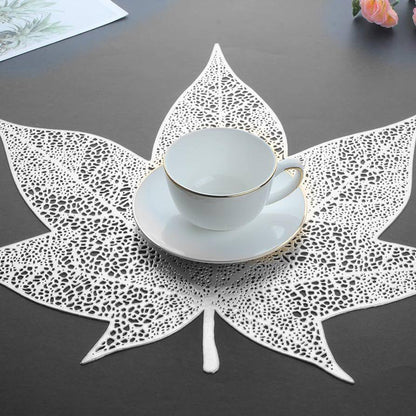 Leaf Design Dinning Table Mat - Set of 6 - The Gharnish - A Unit of Satkala Creations