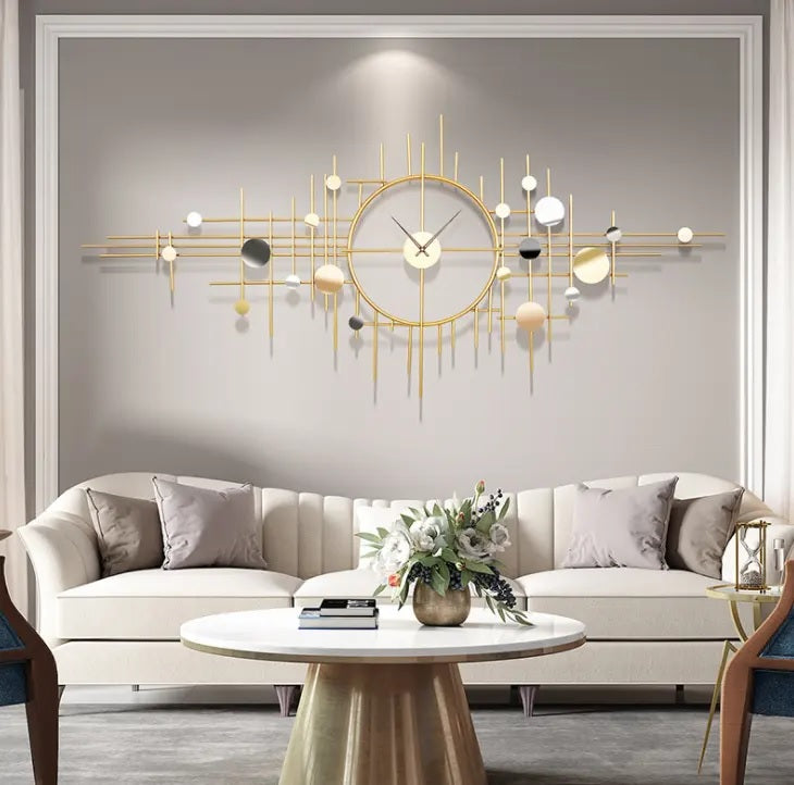 Modren Galaxy wall Clock (48 x 23 Inches) - The Gharnish - A Unit of Satkala Creations