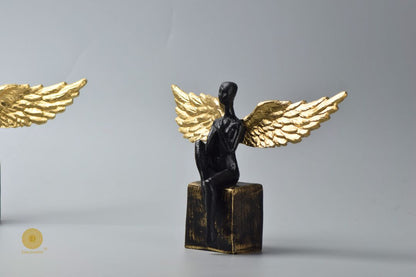Fairy with Golden Wings (9x7 Inches) - The Gharnish - A Unit of Satkala Creations