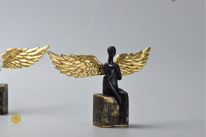Fairy with Golden Wings (9x7 Inches) - The Gharnish - A Unit of Satkala Creations