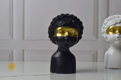 Golden Eye Baby Sclupture | Uniquely Crafted Table Top Decorative Showpiece ( 5x8 Inches) - The Gharnish - A Unit of Satkala Creations