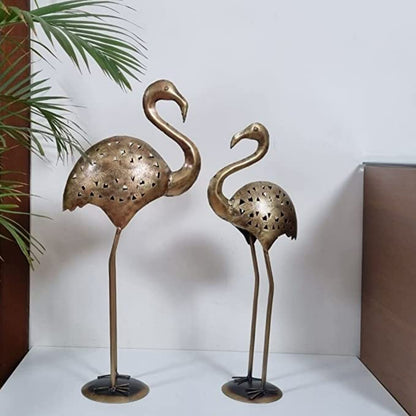Antique Duck Metal Tealight Holder Set of 2 - The Gharnish - A Unit of Satkala Creations