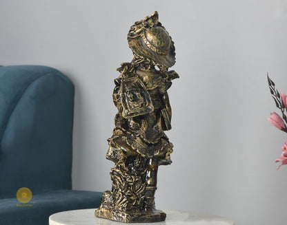 Ancient Antique Golden Boy Statue - The Gharnish - A Unit of Satkala Creations