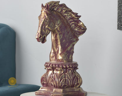 Chess Horse Head Statue (9.5 x 13 Inches) - The Gharnish - A Unit of Satkala Creations