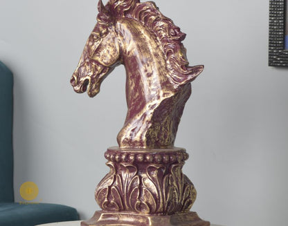 Chess Horse Head Statue (9.5 x 13 Inches) - The Gharnish - A Unit of Satkala Creations