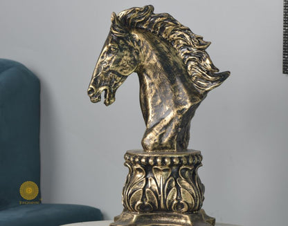 Chess Horse Head Statue (9.5 x 13 Inches) - The Gharnish - A Unit of Satkala Creations