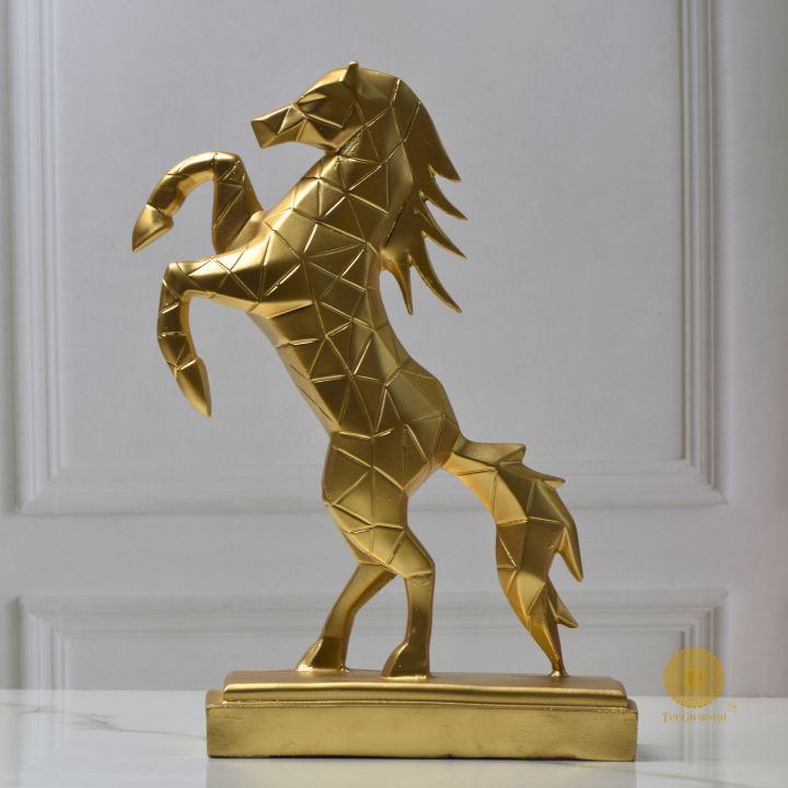 Jumping Stallion Horse resin Statue - The Gharnish - A Unit of Satkala Creations