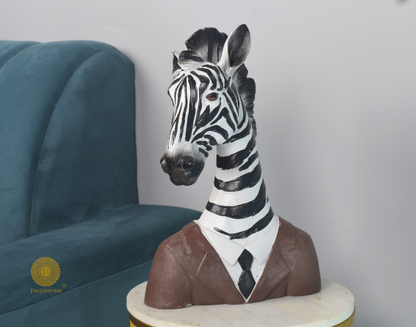 Gentleman Zebra Face Figurine - The Gharnish - A Unit of Satkala Creations