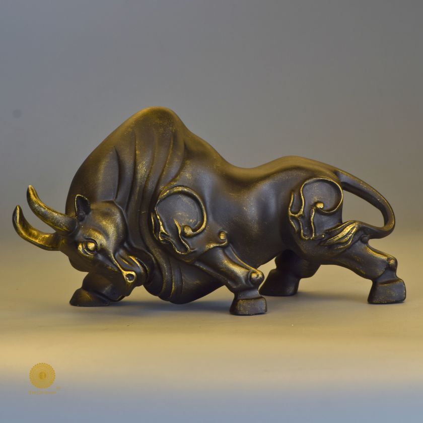 Stock Market Bull Statue / Devil bull for Home and Office - The Gharnish - A Unit of Satkala Creations