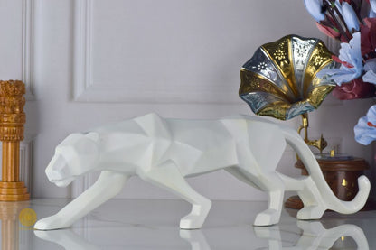 Surreal Panther Figurine - White - The Gharnish - A Unit of Satkala Creations
