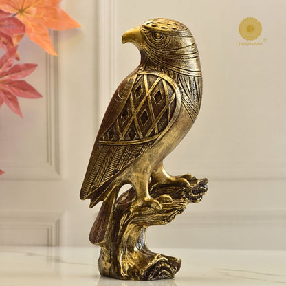 Majestic Garuda animal figurine by The Gharnish, detailed sculpture of mythological bird with outstretched wings on a decorative base.