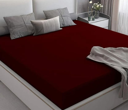 Premium quality Terry cotton waterproof mattress protector by The Gharnish, showing soft, breathable fabric and waterproof features.