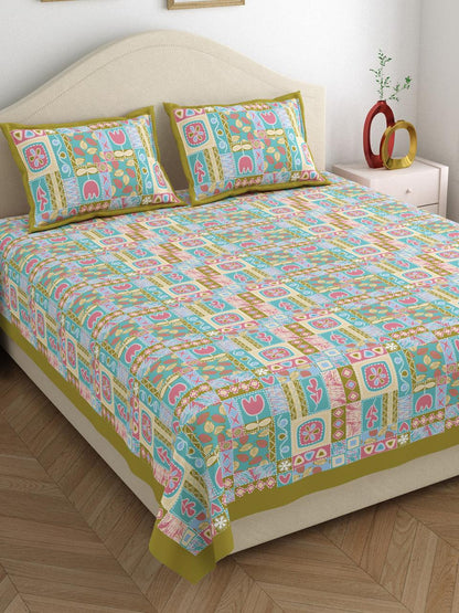 This high-quality 100% cotton bedsheet is designed for maximum comfort and practicality.