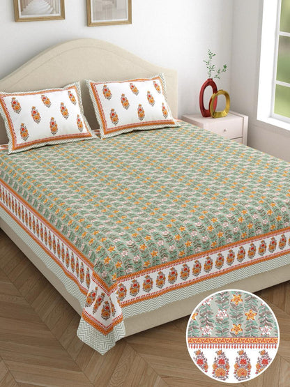 This high-quality 100% cotton bedsheet is designed for maximum comfort and practicality.