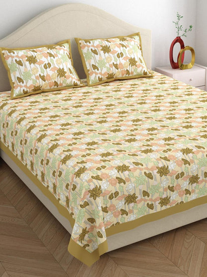 This high-quality 100% cotton bedsheet is designed for maximum comfort and practicality.