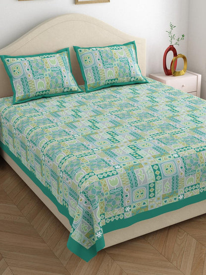 This high-quality 100% cotton bedsheet is designed for maximum comfort and practicality.