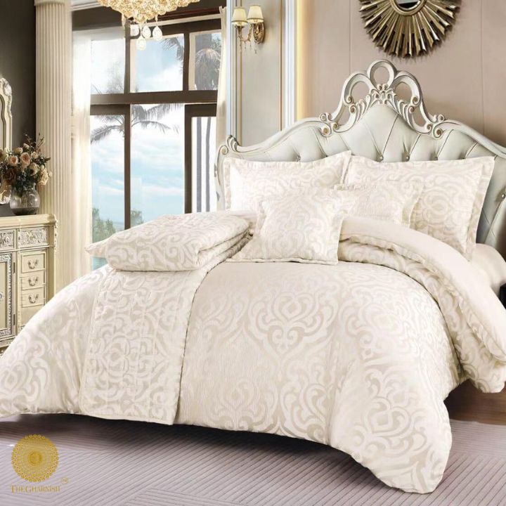Ayat 6 Pcs Premium Bedding Set - The Gharnish - A Unit of Satkala Creations