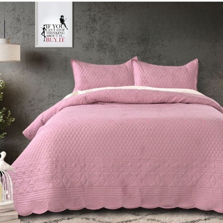 CRIMSON ANANTARA EMBROIDERY & QUILTED  BEDCOVERS - The Gharnish - A Unit of Satkala Creations