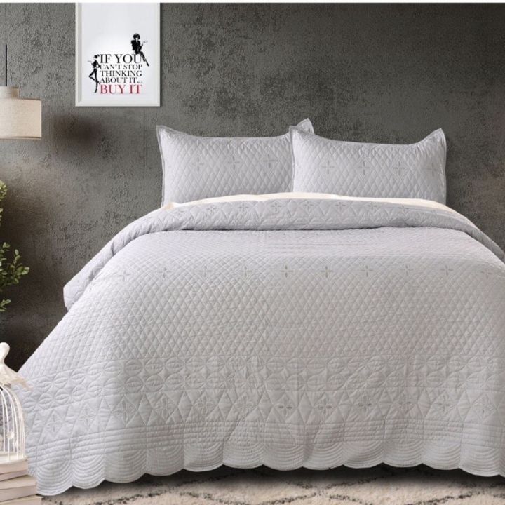 CRIMSON ANANTARA EMBROIDERY & QUILTED  BEDCOVERS - The Gharnish - A Unit of Satkala Creations