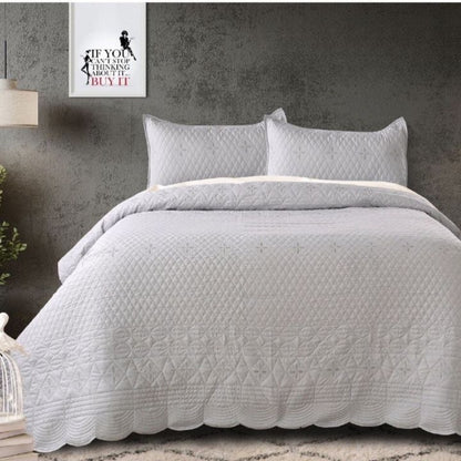 CRIMSON ANANTARA EMBROIDERY & QUILTED  BEDCOVERS - The Gharnish - A Unit of Satkala Creations