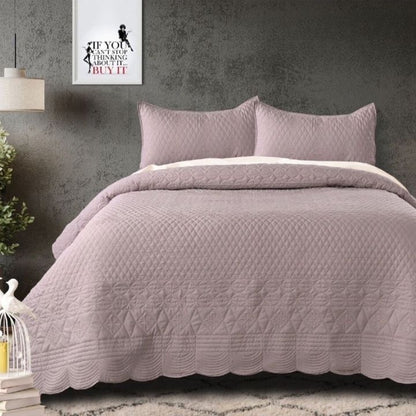 CRIMSON ANANTARA EMBROIDERY & QUILTED  BEDCOVERS - The Gharnish - A Unit of Satkala Creations