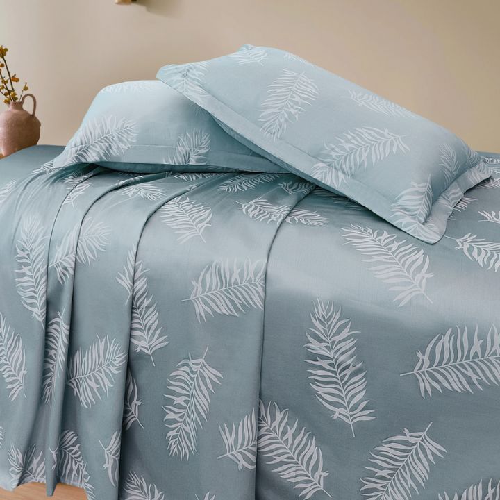Egyptian Cotton 400 TC king size Bedsheet set of 3 - The Gharnish - A Unit of Satkala Creations