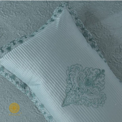 Estorado Premium Cotton Quilted Bedcover by The Gharnish, soft and luxurious bedding with intricate stitching in a stylish design.