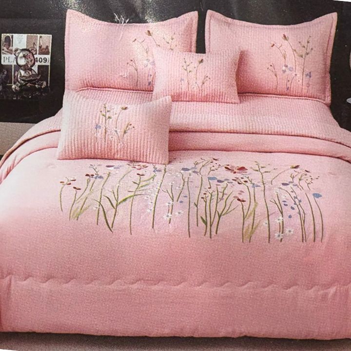Luxurious bedding 6-piece set by The Gharnish featuring elegant, soft fabric and stylish design for a cozy bedroom decor
