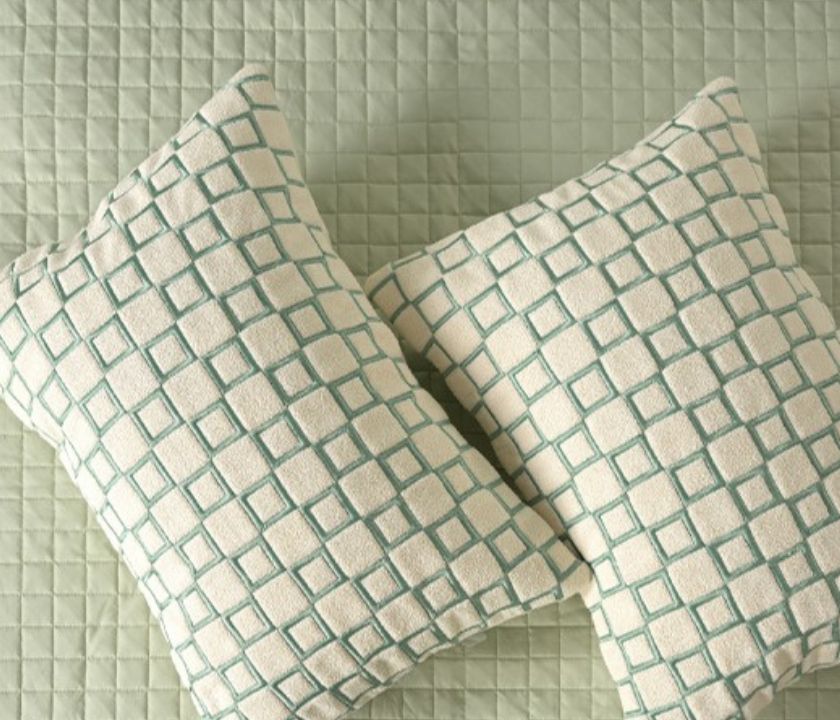 Luxury quilted bedcover 6-piece bedding set by The Gharnish, featuring elegant stitching and plush fabric for a sophisticated bedroom look.