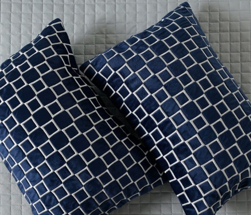Luxury quilted bedcover 6-piece bedding set by The Gharnish, featuring elegant quilted design and matching pillow shams.