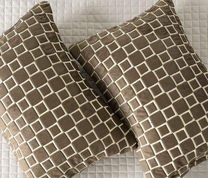 Luxury quilted bedcover 6-piece bedding set by The Gharnish, showcasing elegant stitching and plush fabric for a stylish bedroom look.