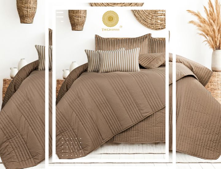 Milan 6 Pcs Premium Bedding Set - The Gharnish - A Unit of Satkala Creations
