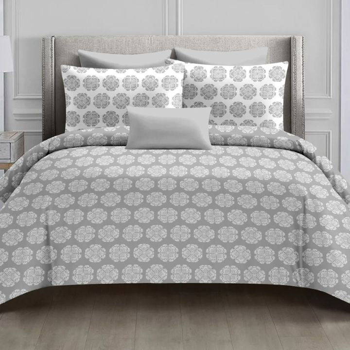 Nature Bliss 100% Cotton Double Bedsheet – Soft & Breathable with Pillow Covers - The Gharnish - A Unit of Satkala Creations