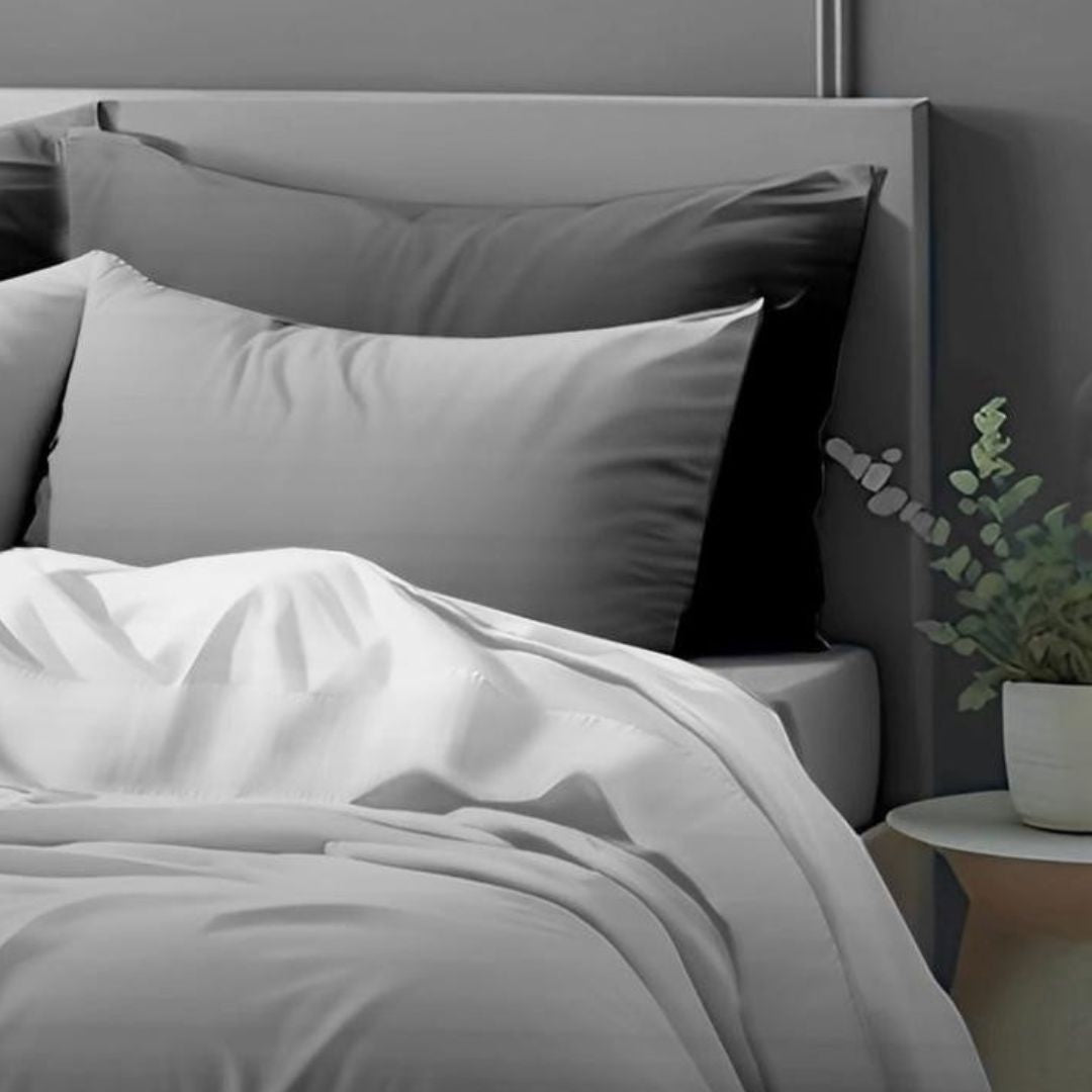Colorful cotton bedding set by The Gharnish with ombre design, includes 3-piece 300 TC bedding set for a vibrant bedroom look.