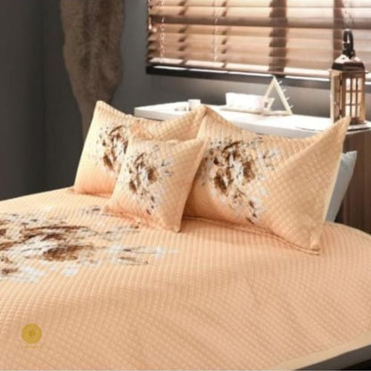 Premium quilted bedding 4-piece set from The Gharnish, featuring soft, plush fabric and intricate stitching for a comfortable sleep.