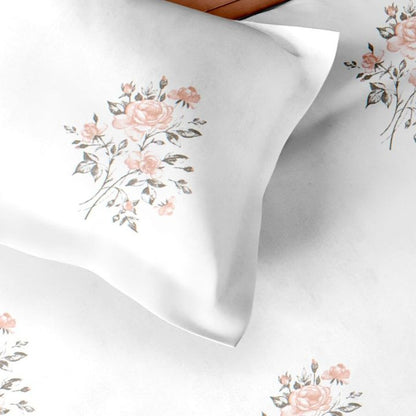 Pure Cotton Super King Size 400 TC Cotton Bedsheet - The Gharnish - A Unit of Satkala Creations