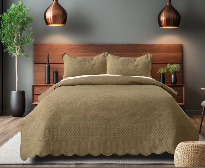 Serenity Quilted Bedspread Set – 3 Pcs | Luxe Comfort for Modern Living - The Gharnish - A Unit of Satkala Creations
